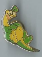 Grinse-Dino, Pin