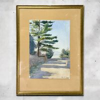 Marie RAMBERT - PICCARD - Aquarelle LAVAUX paysage suisse