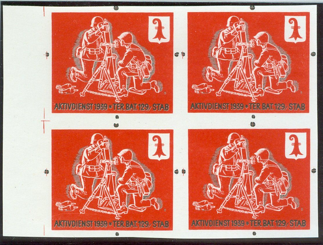 Alle Briefmarken: Ter Bat 129/Stab – Gebraucht aus Zürich von yago-rot