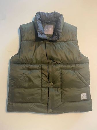 Next Daunenweste Khaki Gr. 116 sehr guter Zustand