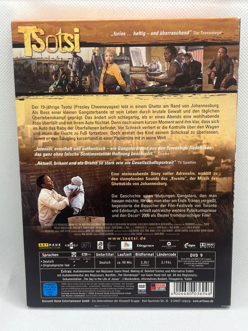 Alle DVDs: DVD Tsotsi Special Edition 2 DVDs – Gebraucht aus Hinterkappelen von Kim1992 1