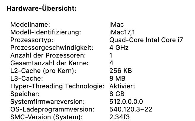 Apple PCs: 27" iMac Retina 5k Late 2015 – Gebraucht aus Wittenbach von  4