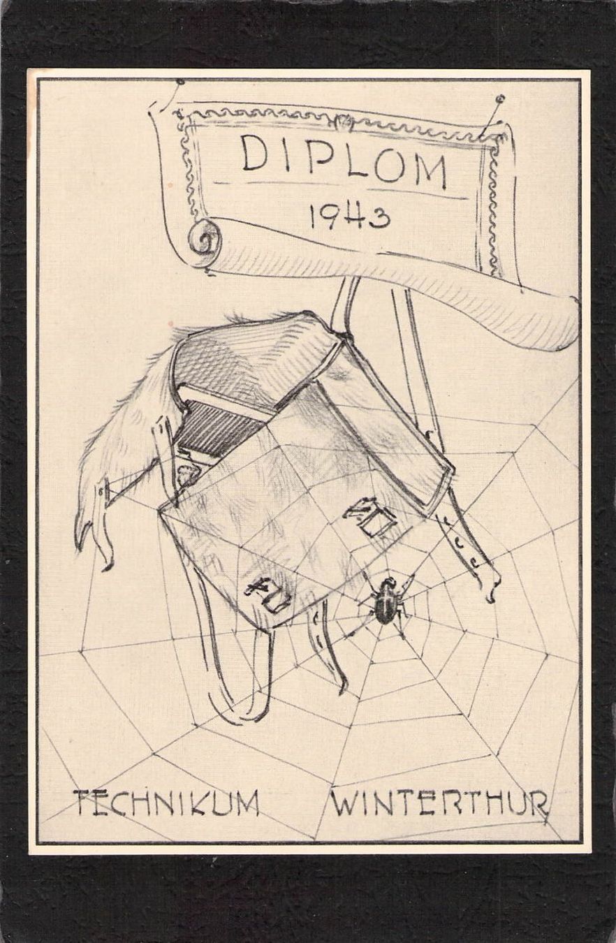 Cartoline postali: Studentenkarte : Winterthur 1943 – Usato da Reichenburg venduto da ibiza18