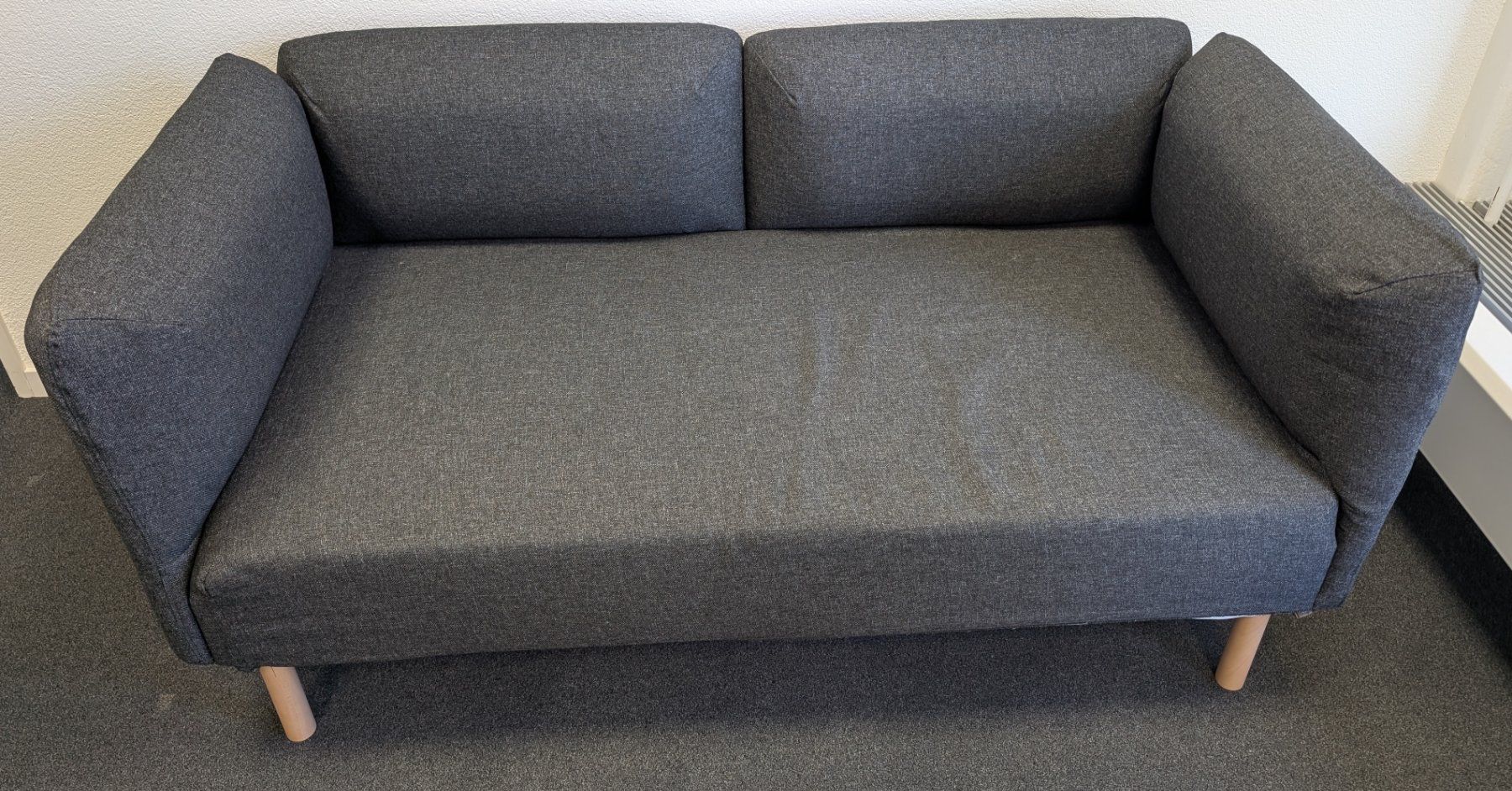 Ikea Sofas: Sofa 2er-Sitzelement, dunkelgrau – Gebraucht aus Baar von phi_9wmz
