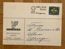 Ganzsache Utiger Bettenhaus Bern