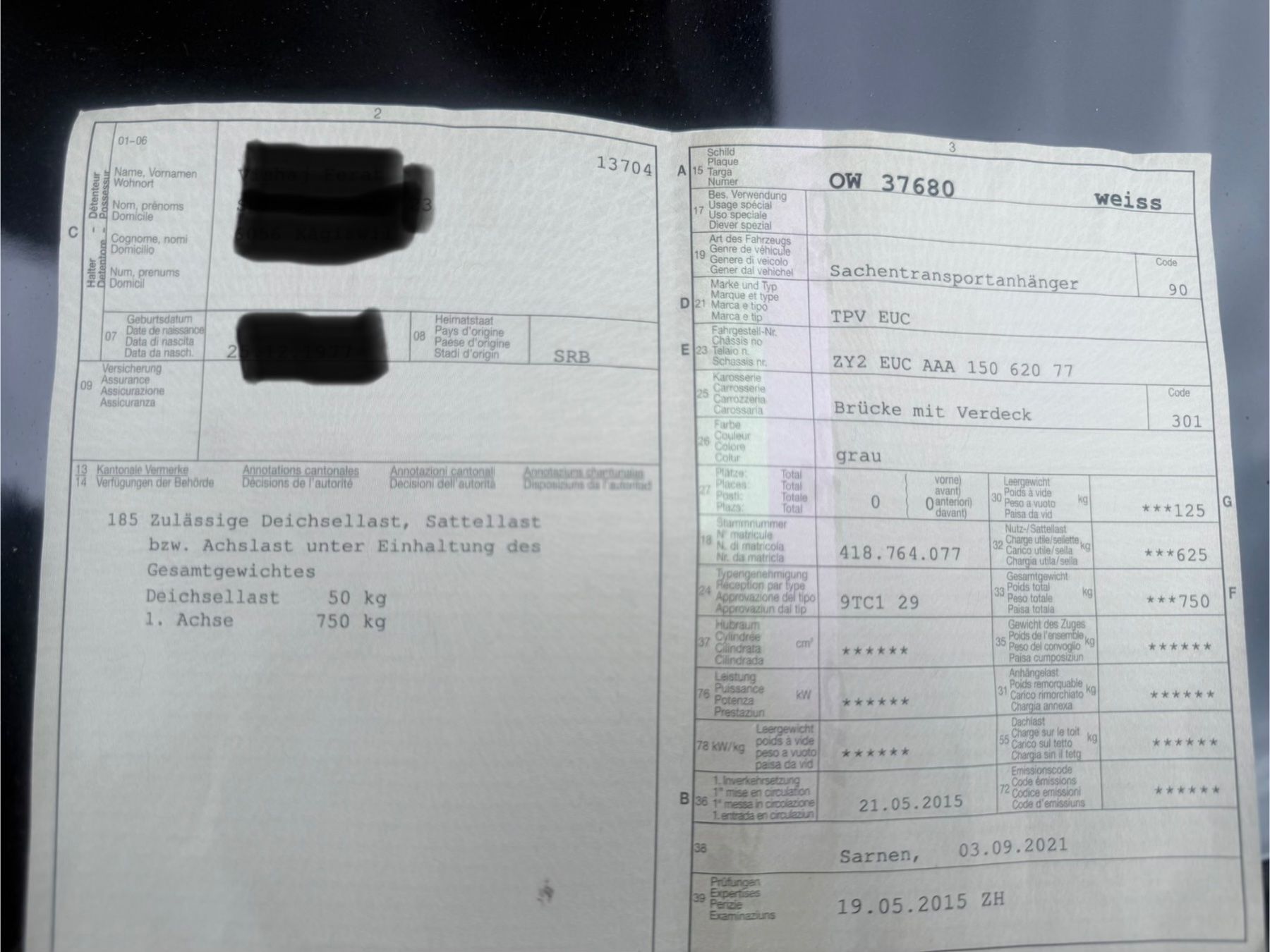 Rimorchi: Anhänger/ Transporter – Usato da kägiswil venduto da Miky2003 5