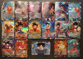 Dragon Ball Super TCG 17x Son Goku Holo/Foil Set