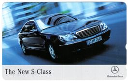 Mercedes S-Class - rare ungebrauchte Japan Telefonkarte
