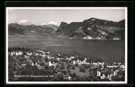Hergiswil, Ortsansicht mit Bürgenstock 