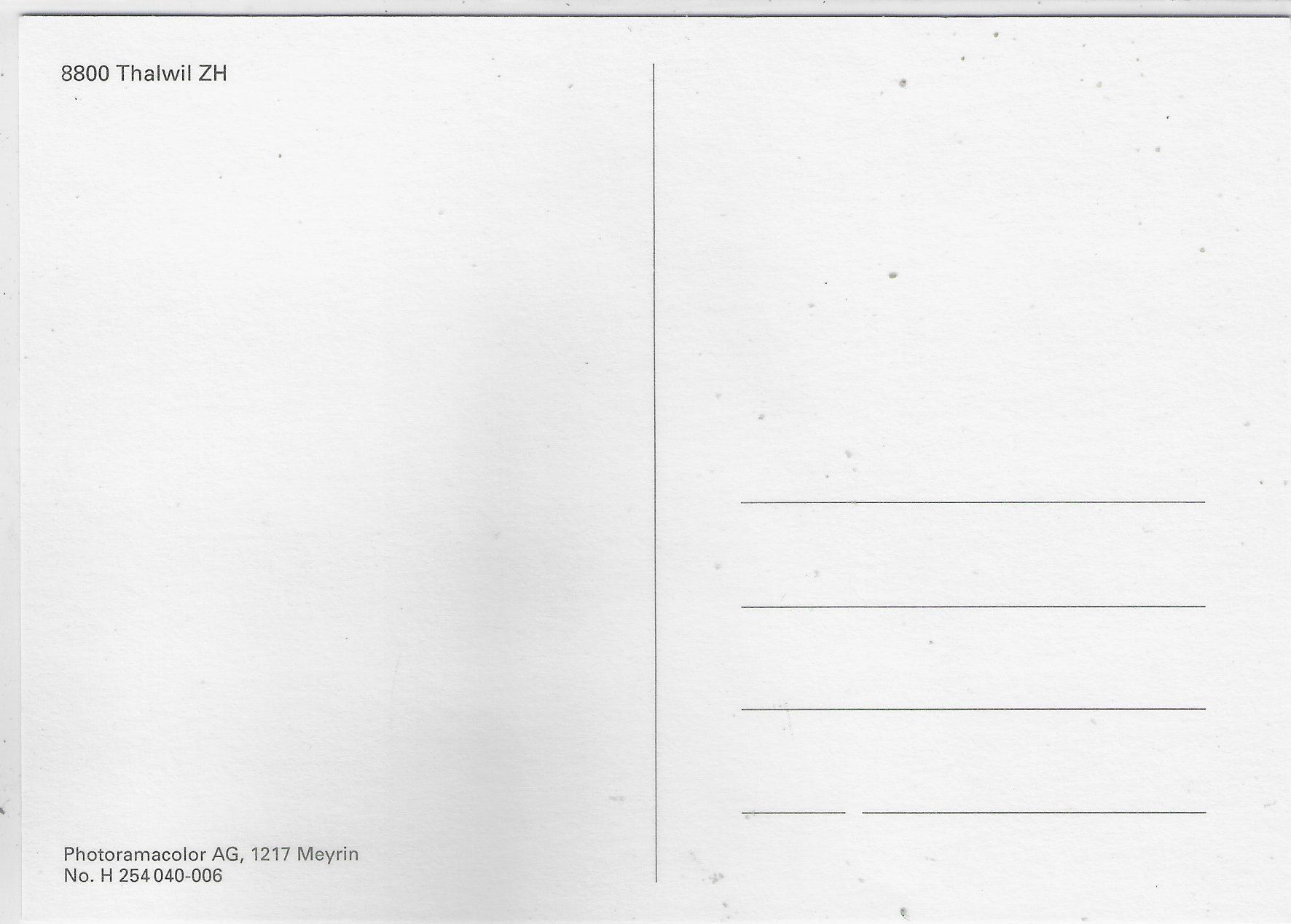 Cartoline postali: Flugaufnahme Thalwil – Usato da Ettingen venduto da Kartenplanet 1