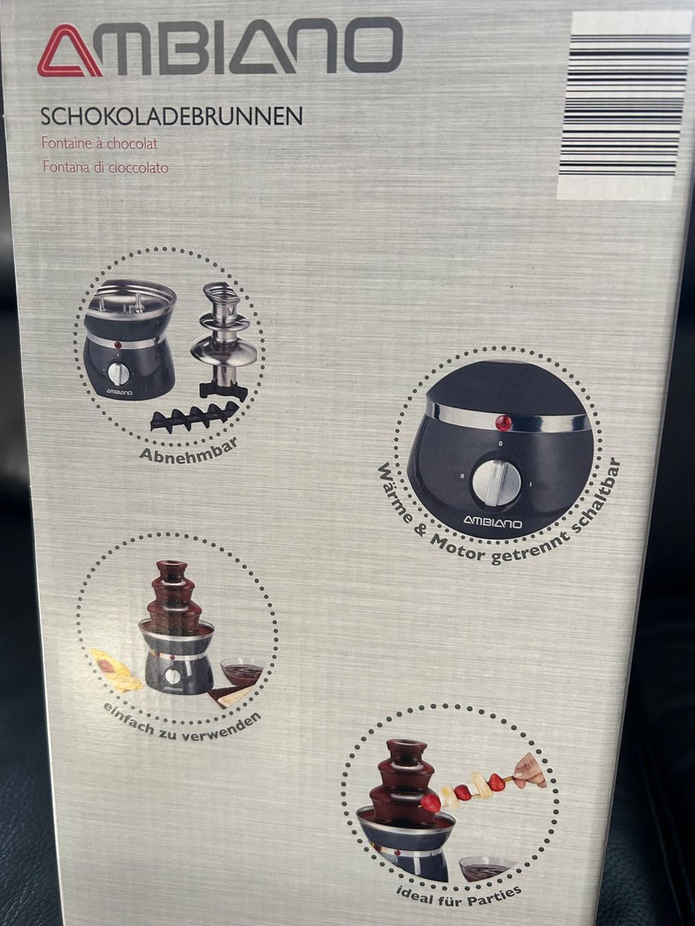 Ambiano Küchengeräte: Schokoladenbrunnen – Neu und originalverpackt aus Kirchberg SG von anfama 2