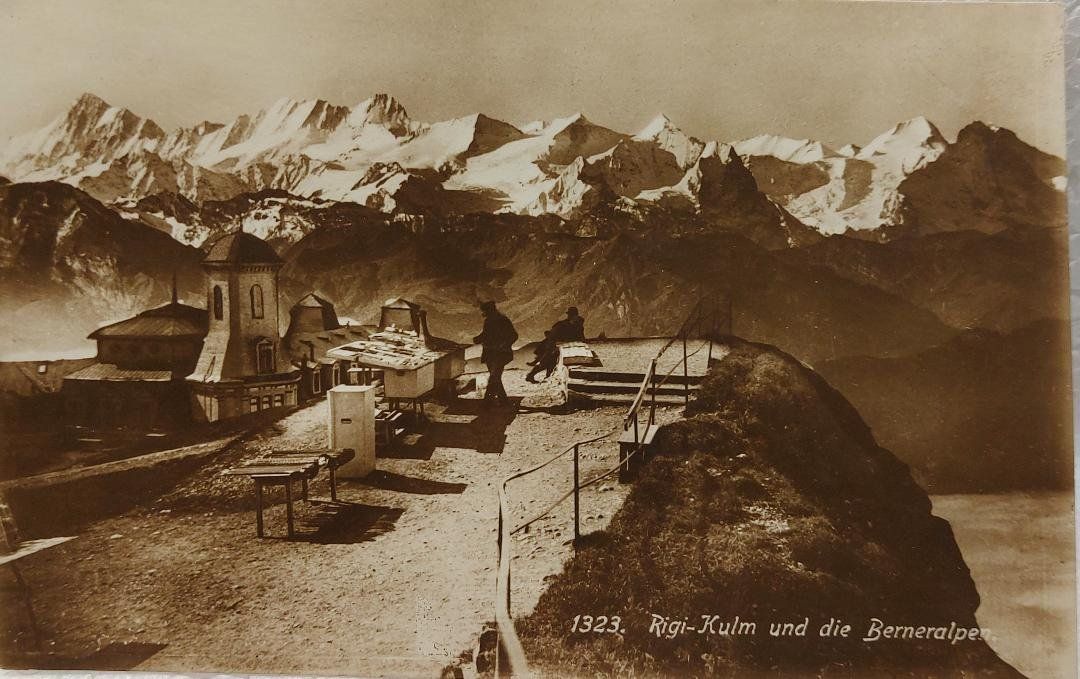 Ansichtskarten: RIGI-KULM   & Berneralpen – Gebraucht aus Delémont von Domdom1