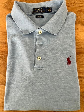 Ralph Lauren Polo Shirt Herren M Classic fit hellblau