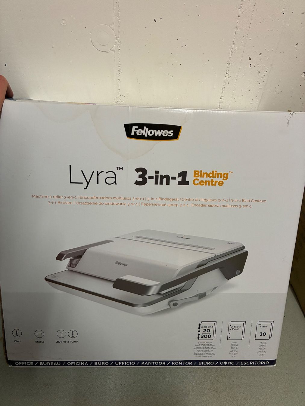 Fellowes Macchine rilegatrici: Fellowes Lyra 3-in-1 Bindegerät, Top Zustand – Usato da Hünenberg See venduto da Linde_03