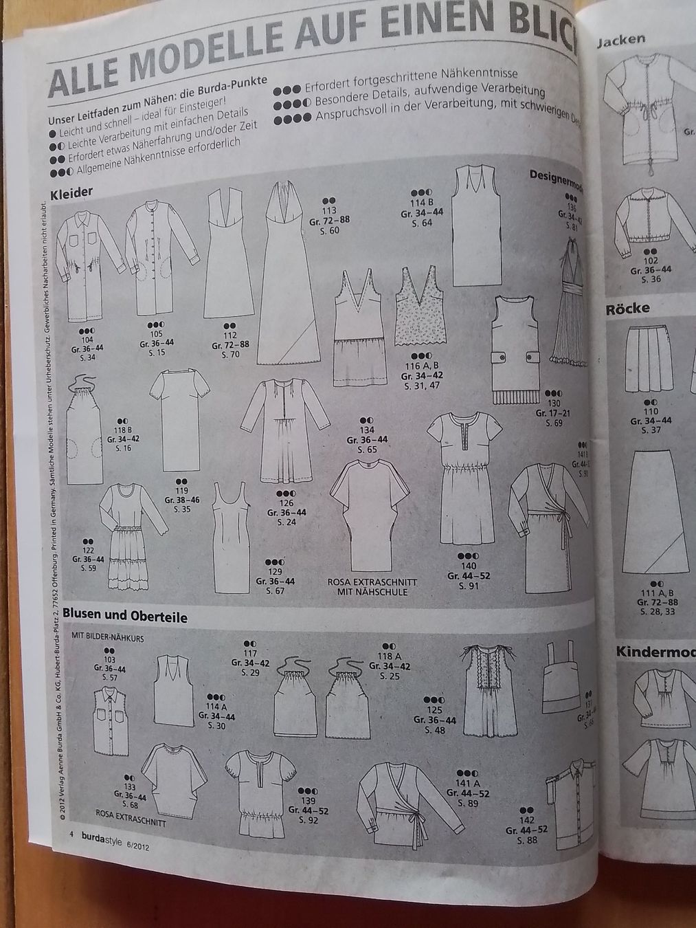 Cartamodelli: Burda Schnittmuster Heft – Usato da gasel venduto da ursula022 2