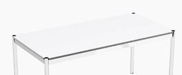 USM-Haller Tisch, 175x75cm, weiss