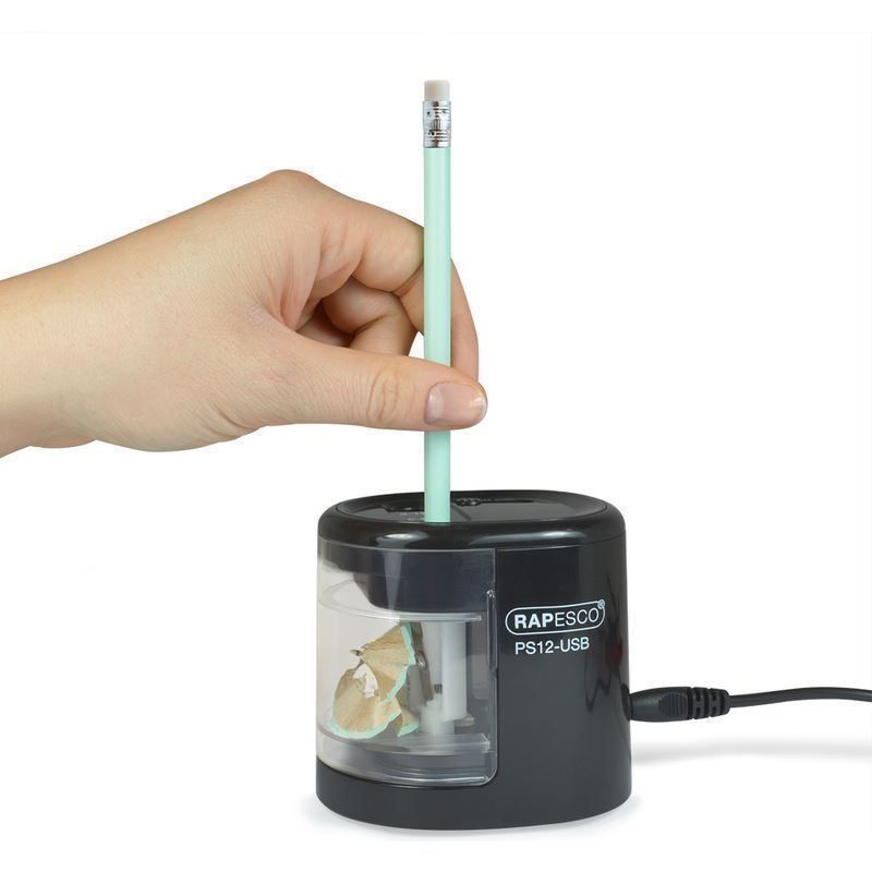 Temperini: Elektrischer Doppel-Spitzer, USB schwarz – Nuovo e nell'imballaggio originale da St. Gallen venduto da cointec 3