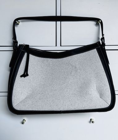 H&M Handtasche beige schwarz in gutem Zustand