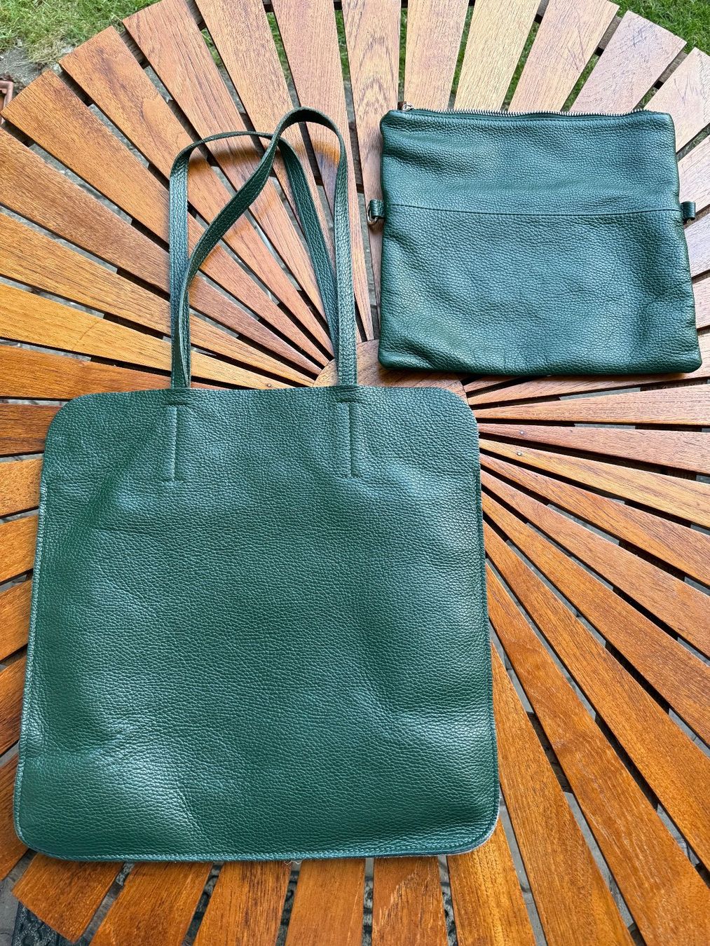 Borse da donna: Damenhandtasche Shopper Leder grün – Usato da Rorbas venduto da tun_m7fz 3