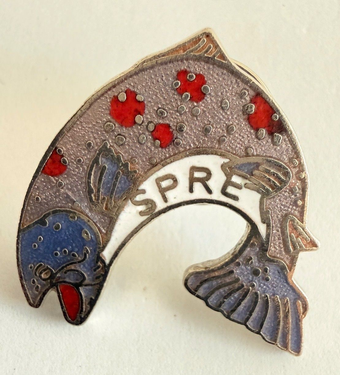 Placchette & Badge: Pin’s poisson émaillé SPRE 2.5 cm – Usato da Fleurier venduto da jea_j77g