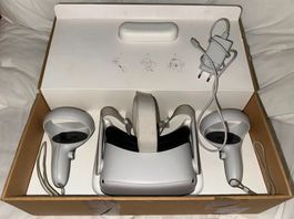 Meta Quest 2 VR Headset + Controllers/Charger - Komplettset
