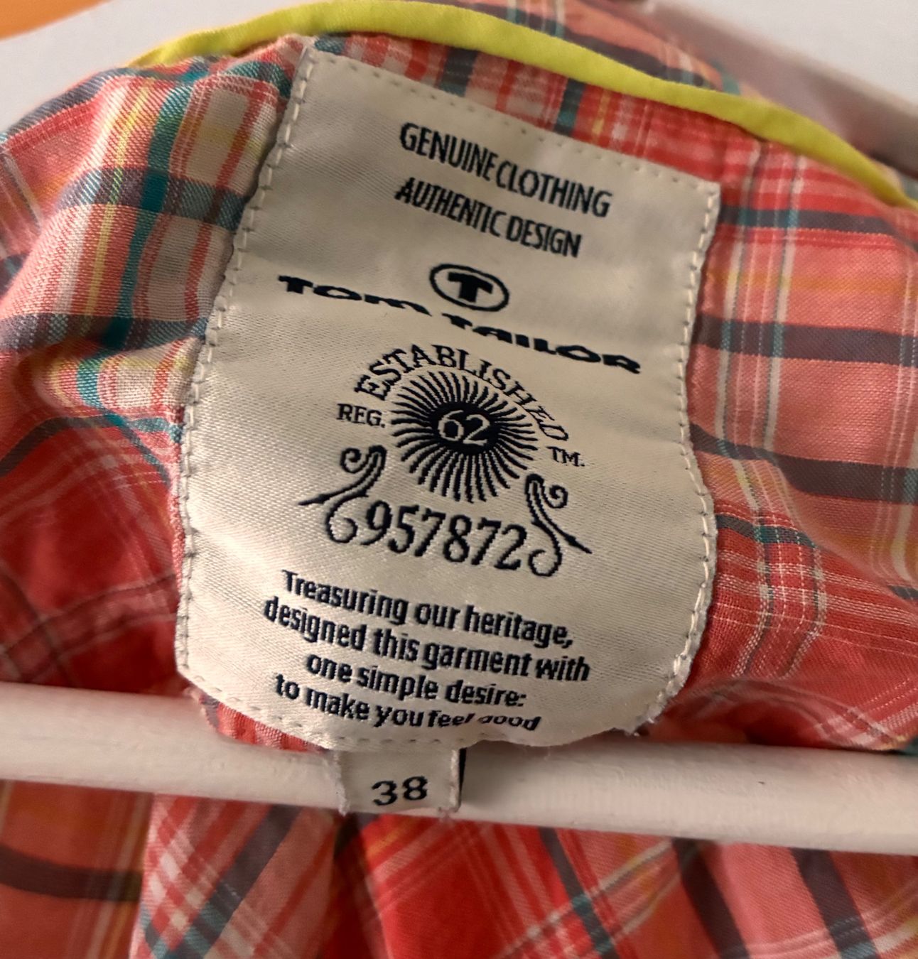 Tom Tailor Camicette: Leichte Tom Tailor Bluse Gr. 38 rot kariert – Usato da Bättwil venduto da tre_tj9g 2