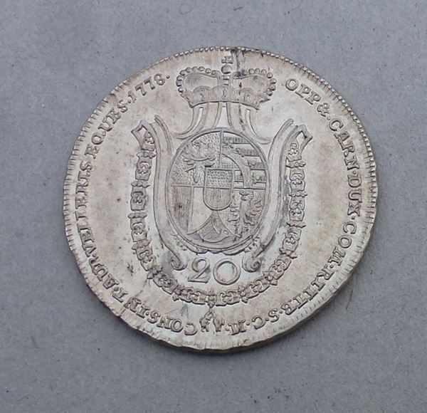 Alle Münzen: Liechtenstein ++ 20 Kreuzer 1778 – Gebraucht aus Walkringen von Casablanca777