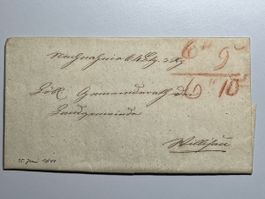 Schweiz 1841, Nachnahmebrief aus Willisau, top erhalten!