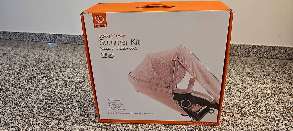 Stokke Kinderwagen: Stokke Sommer-Kinderwagen-Set rosa – Gebraucht aus Bellinzona von suissepro