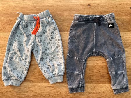 2 bequeme Hosen - Jogginghosen - Trainerhosen Grösse 74