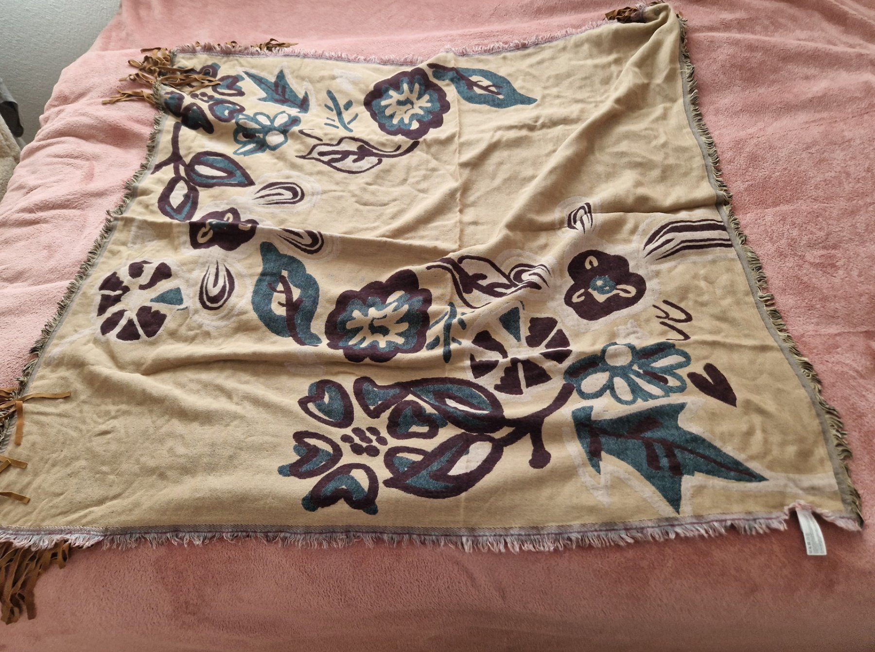 Esprit Foulard & Sciarpe: Esprit Schal Leder Wolle Baumwolle – Nuovo (secondo la descrizione) da Erlinsbach SO venduto da ULIKH 1