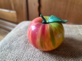 Keramik Apfel 7 cm Figur echte Skulptur