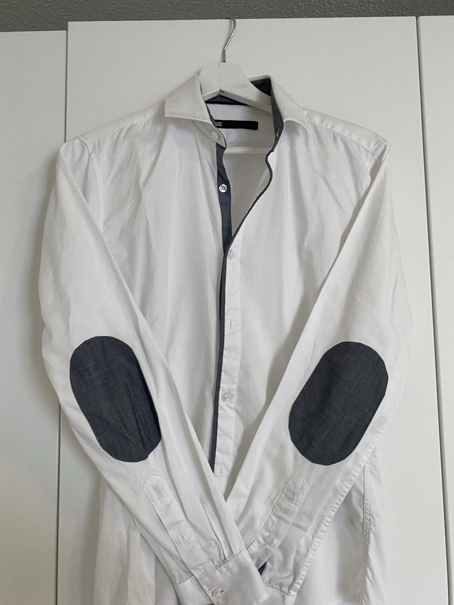 We Hemden: WE Weisses Hemd mit Ellbogen-Patches – Gebraucht aus Eiken von kona_a 3