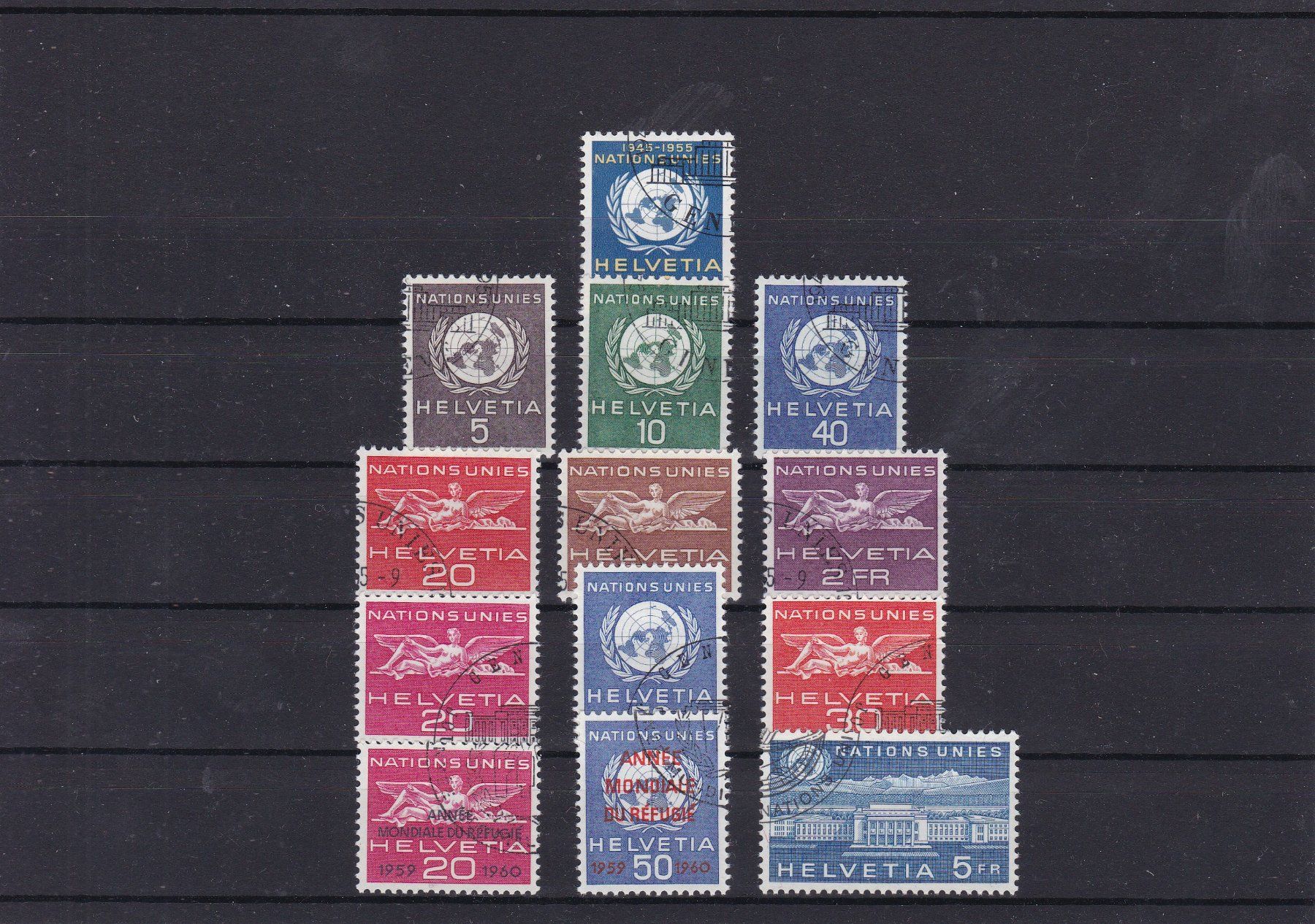 Tutti i francobolli: SCHWEIZ Dienstmarken 1955 - 1960 – Usato da Gretzenbach venduto da Sikim