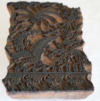 Antikes Holz Druckmodel Stoffdruck Stempel Blockprint Boho