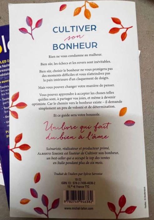 Bücher: Livre - Cultiver son bonheur – Neu (gemäss Beschreibung) aus Gland von ms_ 1