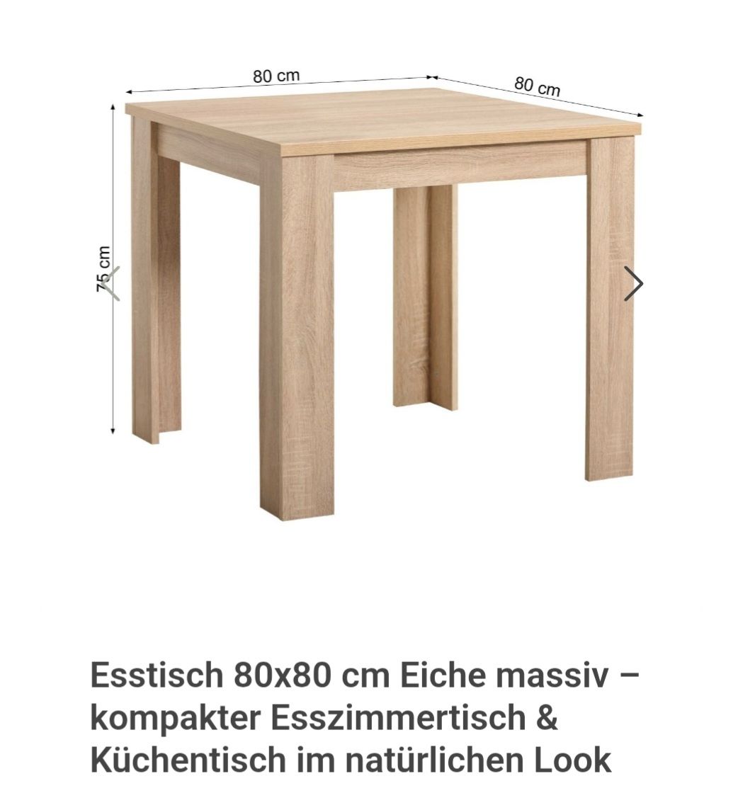 Tavoli: Tisch 80× 80 cm – Usato da Rümikon AG venduto da marita 2