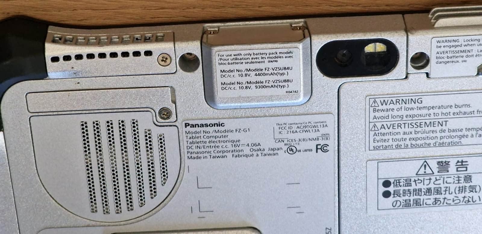 Panasonic Tablet PC: Panasonic FZ-G1 TOUGHPAD Tablet – Usato da Chur venduto da kai.chur 6