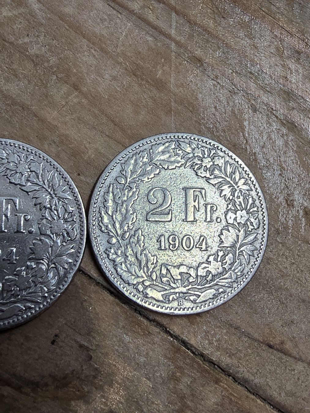 Toutes les monnaies: 3 Stk.Schweizer 2 FrankenSilbermünzen  1904  – D'occasion à Pfäffikon SZ par 26.4.14.17.25 3