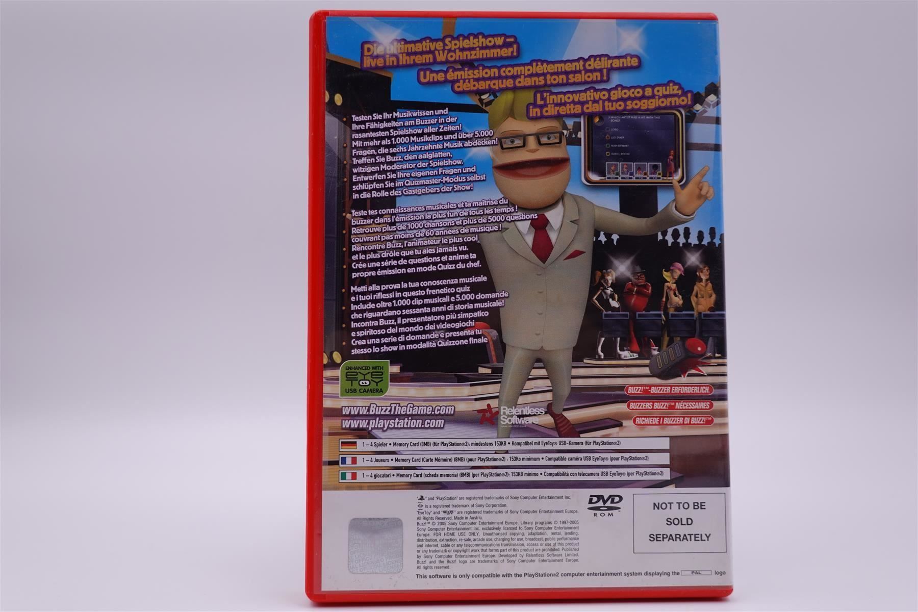 Sony Giochi: Buzz the Music Quiz (PS2) – Usato da Herisau venduto da ZelliZone 1
