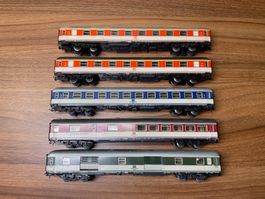 Märklin Zug mit Pop Wagen der DB in AC und KKK