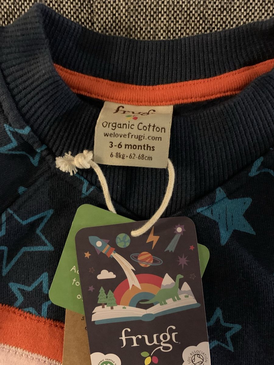 Frugi Pullover & Sweatshirts: Frugi Bio Baumwolle Pullover Sterne Grösse 3-6 Monate, NEU – Neu und originalverpackt aus Jegenstorf von Annina0506 1