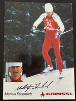 Signierte Karte Markus Fähndrich Langlauf