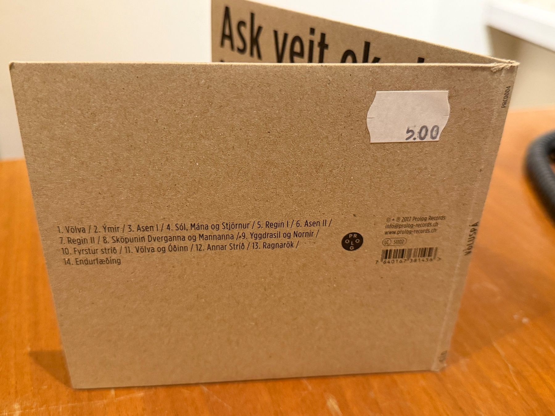 CDs: Síd - Völuspá - KA02A – Gebraucht aus Küsnacht ZH von JazzRecords 1