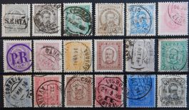 Portugal ex. Kat. 54-78 gest. 1882/92 Kat. 244 Euro