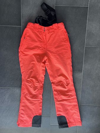 McKinley Skihose Korallfarben mit Trägern