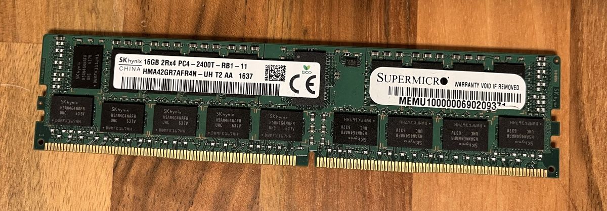 PC: 16gb DDR 4 RAM server, 16 pces – Usato da Yverdon-les-Bains venduto da Fdurussel