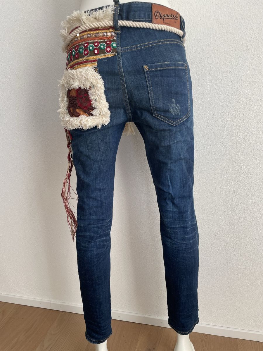 Dsquared2 Jeans: DSQUARED2 Jeans Gr. 42 Boho Ethno Style bestickt – Nuovo (secondo la descrizione) da Winterthur venduto da 11.11 1
