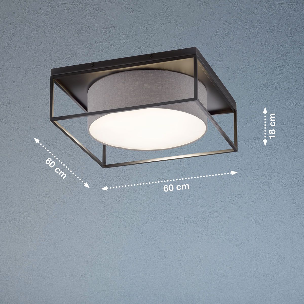 Lampadari & plafoniere: Deckenleuchte, 60 cm x 60 cm, IP20 – Nuovo (secondo la descrizione) da Kreuzlingen venduto da Smart-Light 2