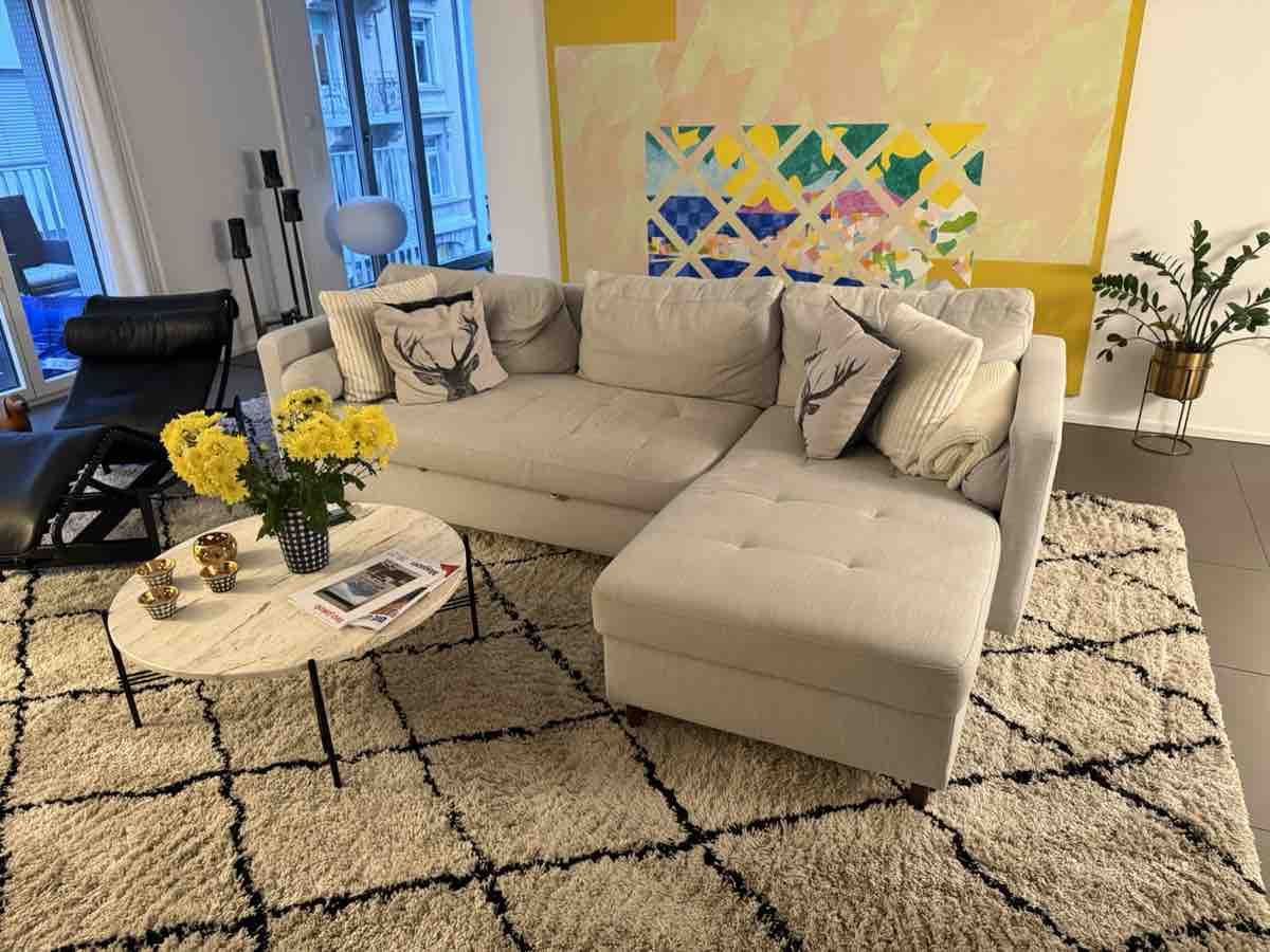 Ikea Sofas: Eck-/Bettsofa Stoff hellgrau – D'occasion à Zürich par mkl_9hl5